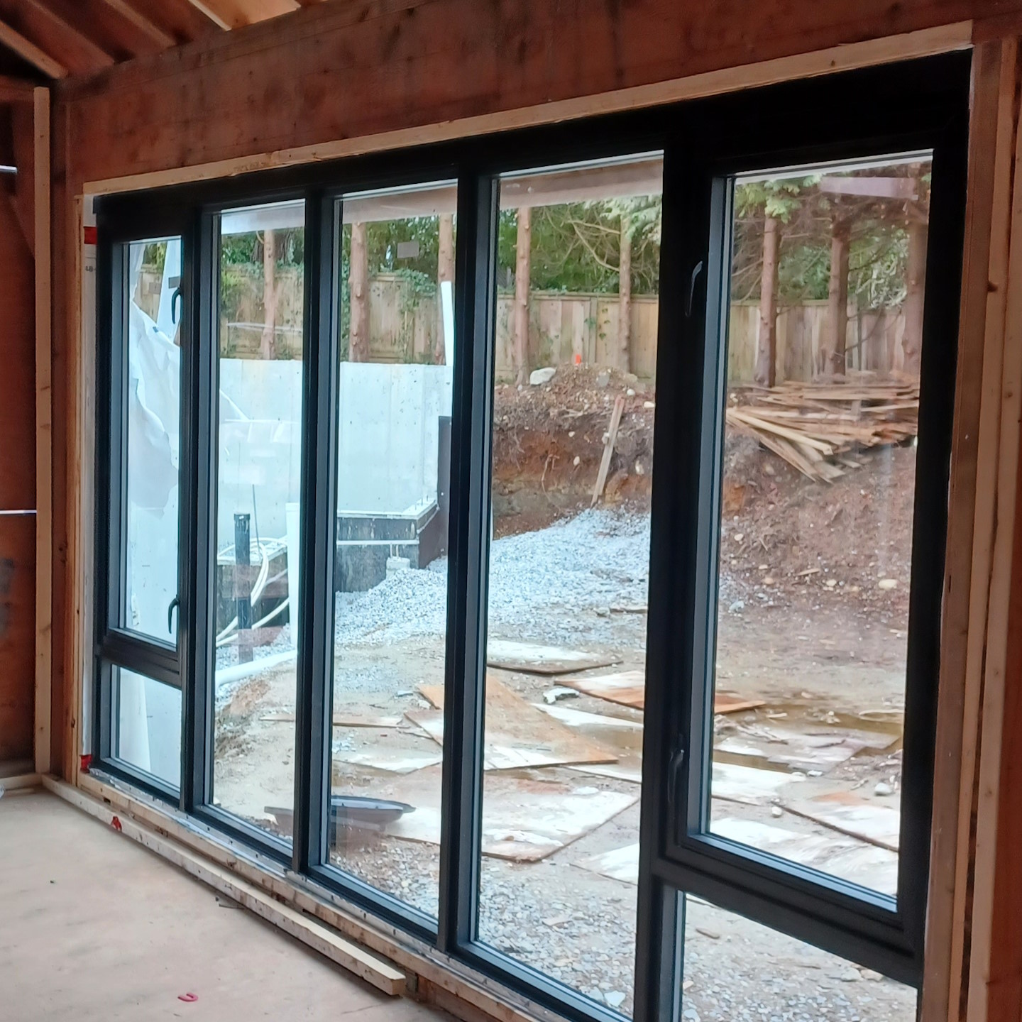 A large seven-part window, recently installed.