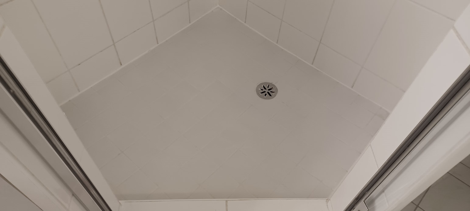 Shower caulking.